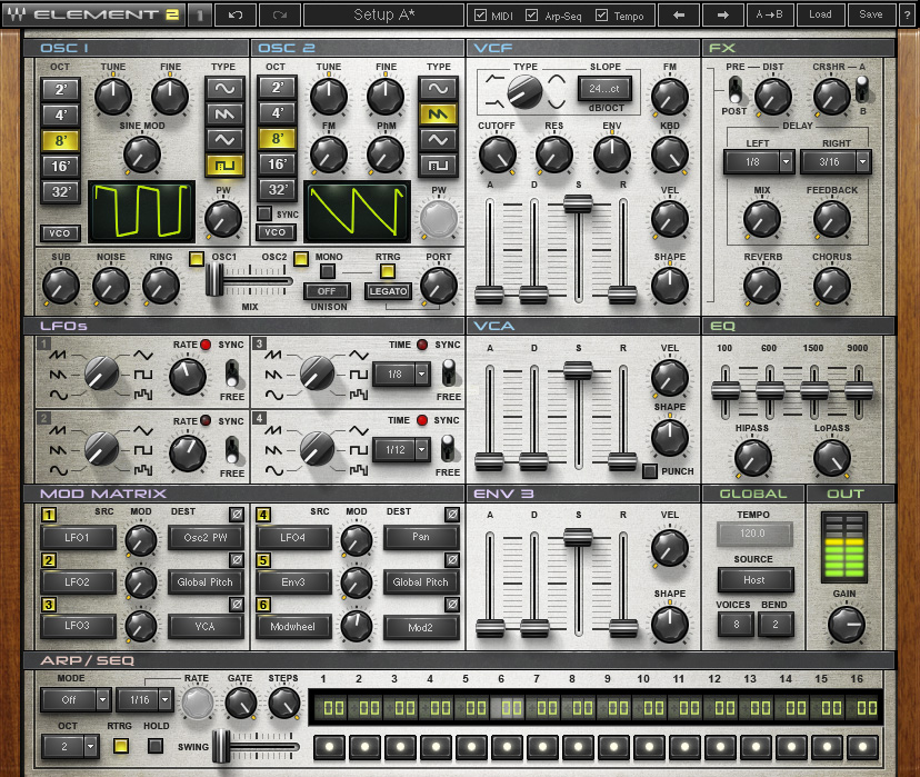 Waves Element 2 Synth (Latest Version 16)